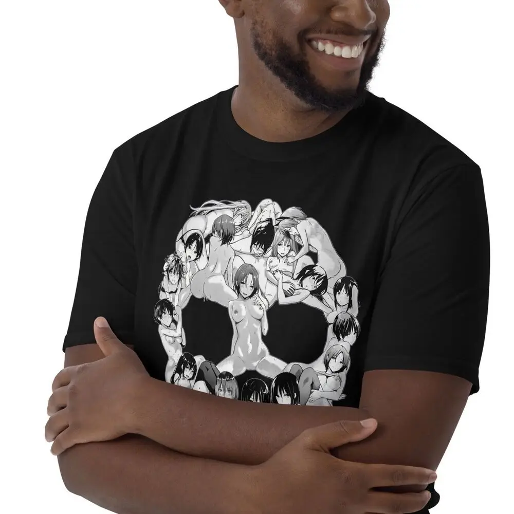 Футболка унисекс с коротким рукавом и черепом в готическом стиле Харадзюку