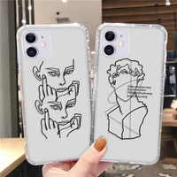 funny abstract lines phone case for iphone 13 case iphone 12 13 11 pro max xs max x xr 7 8 plus 6 6s 13 12 mini se 2020 cover