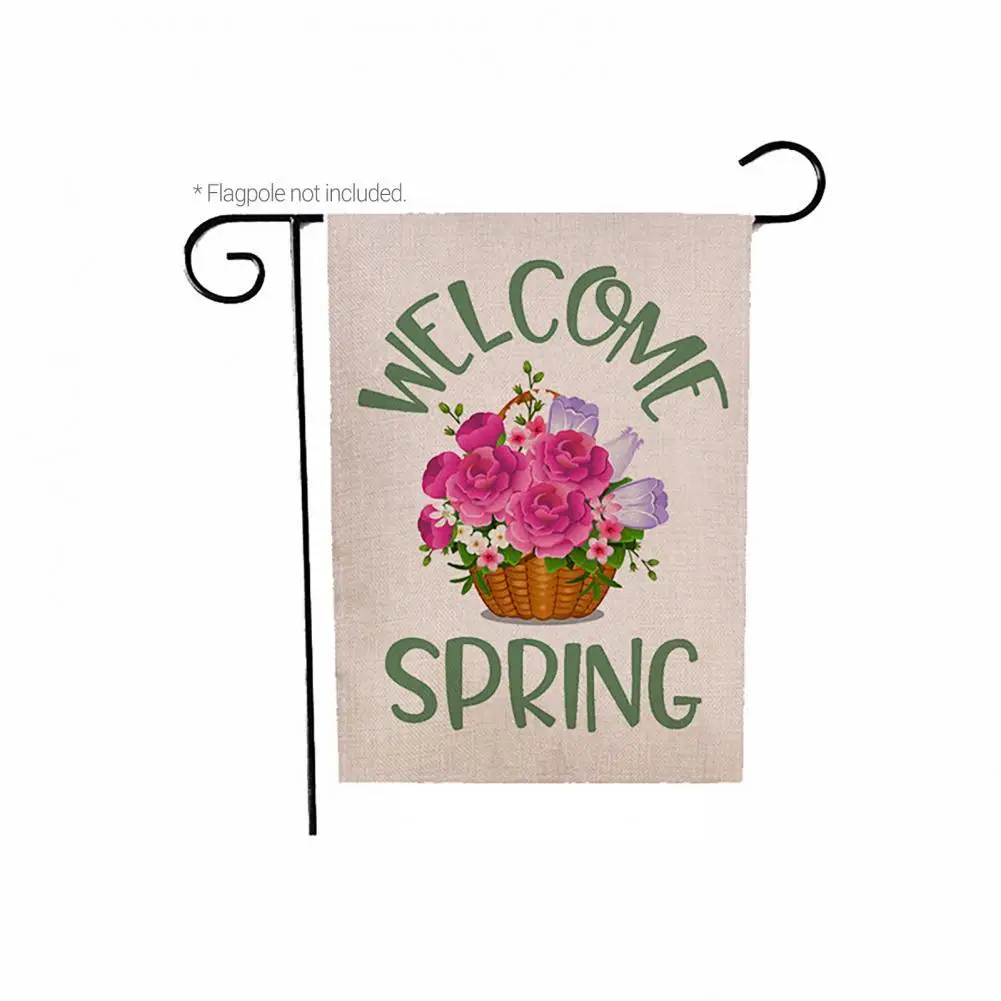 

Stylish Garden Flag Rustic Durable Courtyard Flag Welcome House Yard Flag 2022