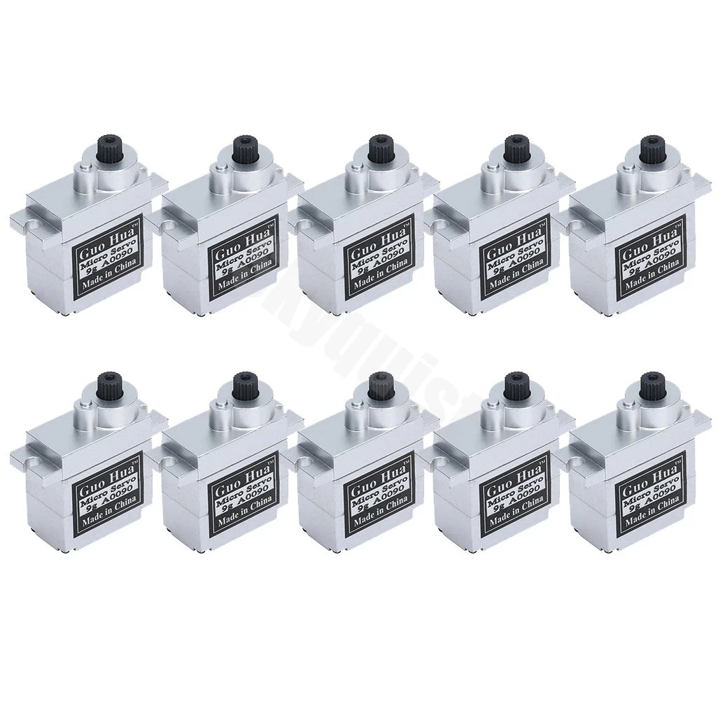 

2/4/5/10PCS All Metal Gear 9g Micro Servo Metal housing For Rc Helicopter Plane Boat Car Trex 450 RC Robot