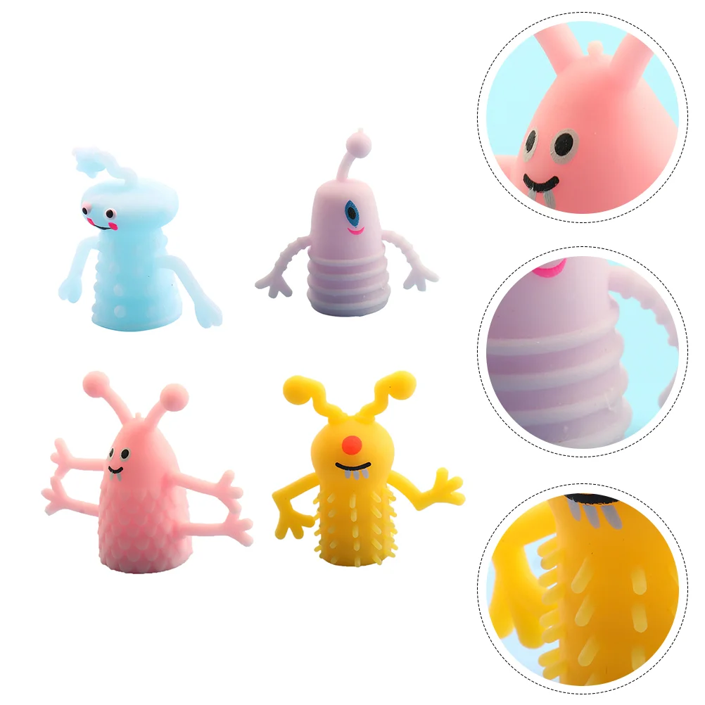 

4Pcs Mini Finger Plaything Decorative Finger Little for Children Decor Home