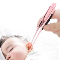 1 set baby ear cleaner ear wax removal tool flashlight earpick ear cleaning earwax remover luminous ear curette light spoon