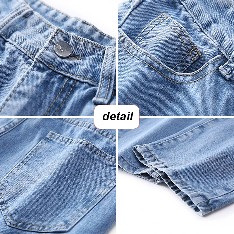 Four Seasons Baggy Jeans Men Korean Fashion Hip Hop Loose Straight Wide Leg Pants Male Youthful Daily Casual Denim Trousers Men