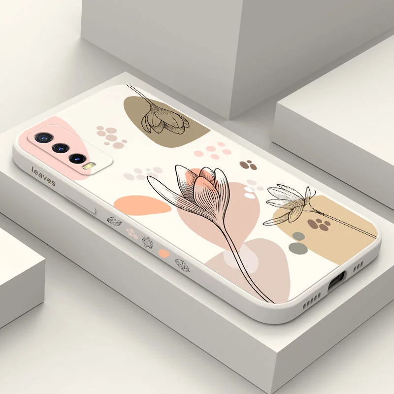 

Artistic Line Flowers Case For VIVO Y20 Y20i Y20S Y30 Y33T Y35 Y76 Y22 Y11 Y12 Y12S Y15 Y21 Y21T V25E V25 V23 V23E V21 V20 Pro 4