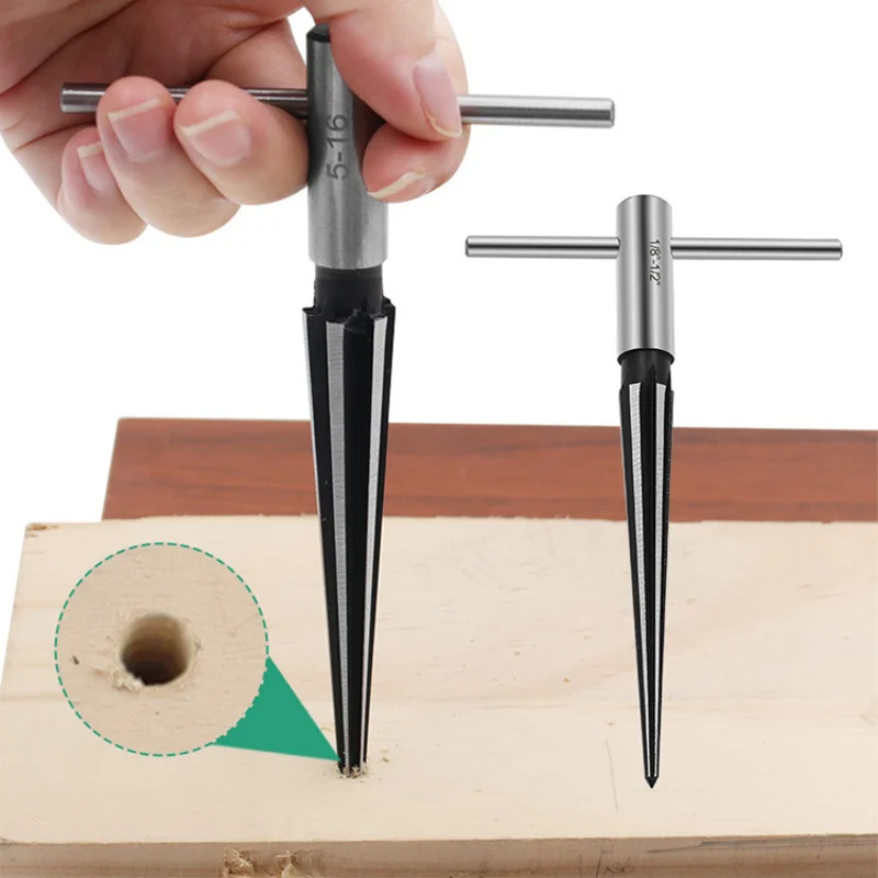 

Taper Reamer 3-13mm Woodworking Board Chamferer, Expanding 5-16mm, Two Types of Reaming Tool Accessories