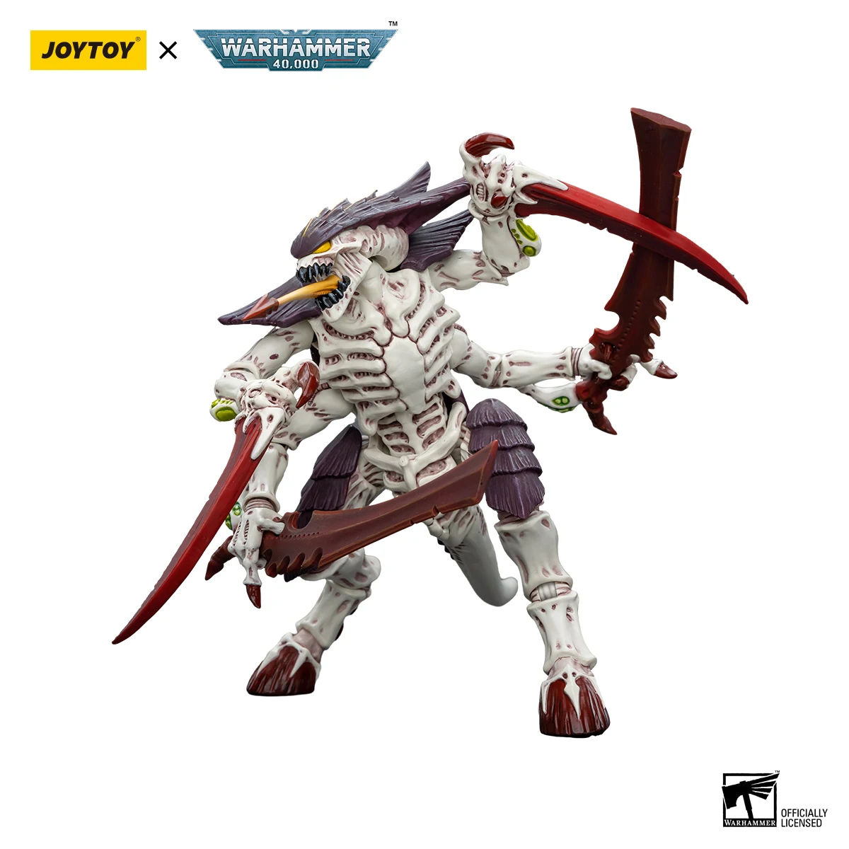 JOYTOY Warhammer 40k 1/18 Фигурки Tyranids Улей Флот Левиафан Тиранид Воин с костяными словами