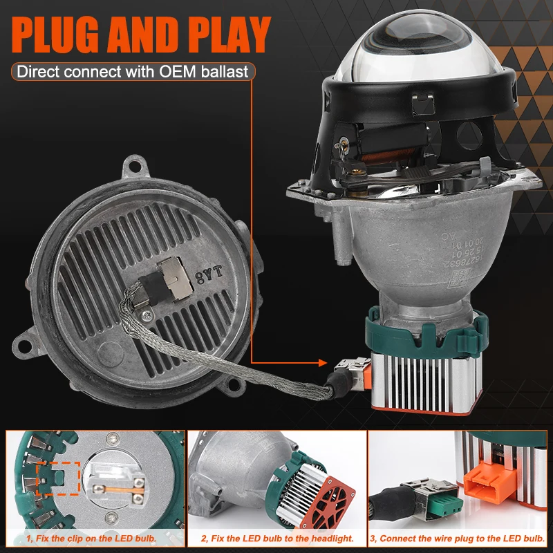 Лампы для передних фар головного света D1S D3S светодиодный HID D1R D3R Canbus