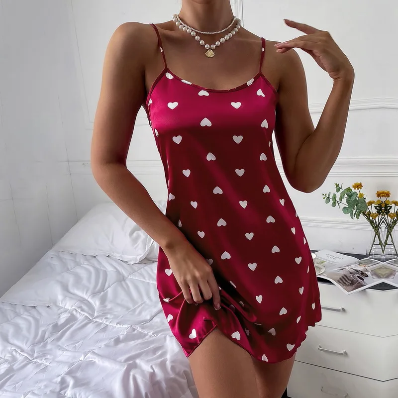 

Summer Women Sleepwear Soft Nighty Strap Nightdress Sexy Lingerie Nightgown Lady Off Shoulder Nightwear Female Night Homewear