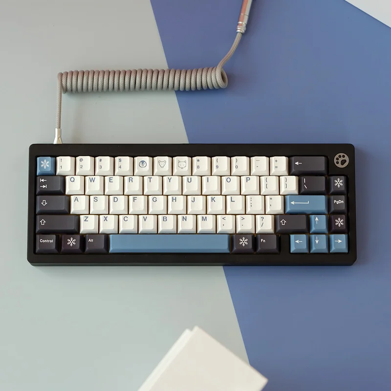 

Колпачки для клавиш GMK Arctic, 135 клавиш/комплект, колпачки для клавиш с переключателем 1.75U 2U для MX Switch