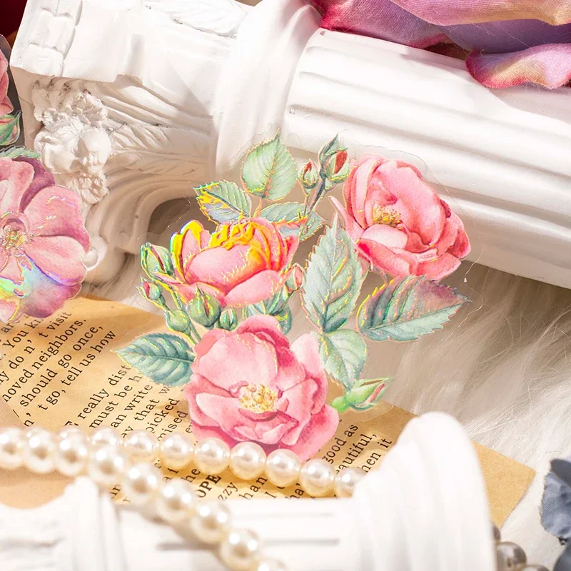 5 Упаковок Водонепроницаемых Прозрачных Наклеек С Животными Красные Белые