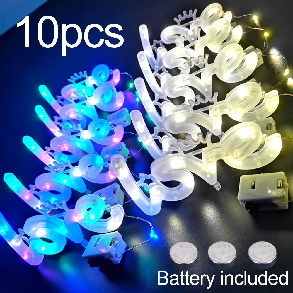 

10 pcs LOVE LED Night Light Sign Light With Battery Included For Indoor And Outdoor Christmas Wedding Birthday Gift Decoration