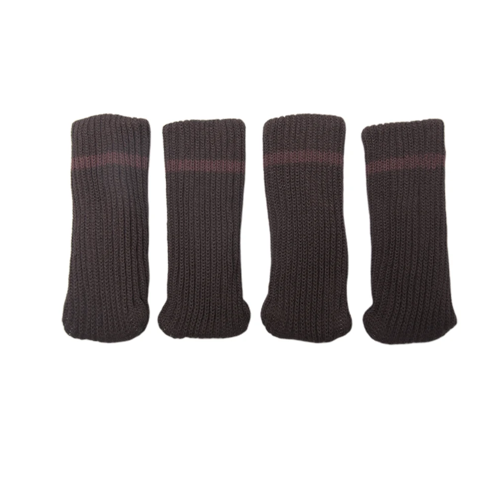 

4pcs Anti-slip Chair Leg Socks Protector Cover Floor Protection Furniture Feet Sleeve Knitting Thicken Table