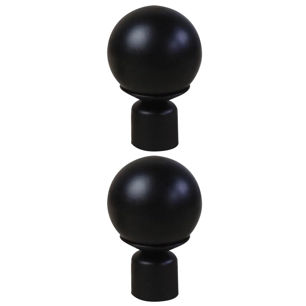 

Rod Curtain End Head Finials Window Pole Cap Black Capsrods Drapery Draperoman Windows Ends Screwtreatment Spacers Bracket Iron