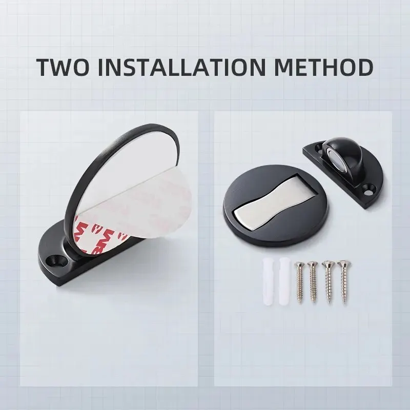 Магнитный дверной ограничитель из нержавеющей стали: механический