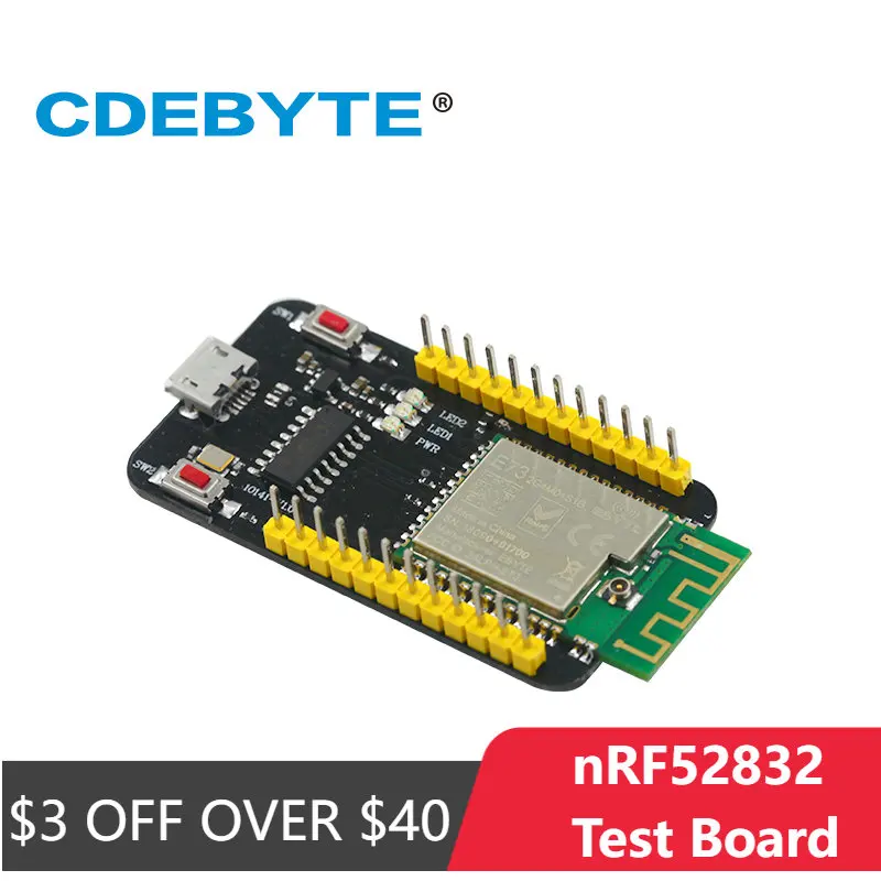 CDEBYTE E73-TBB nRF52832 2.4GHz Mesh Network BLE 5.0 4.2 IoT Module  SoC 4dBm Test Board