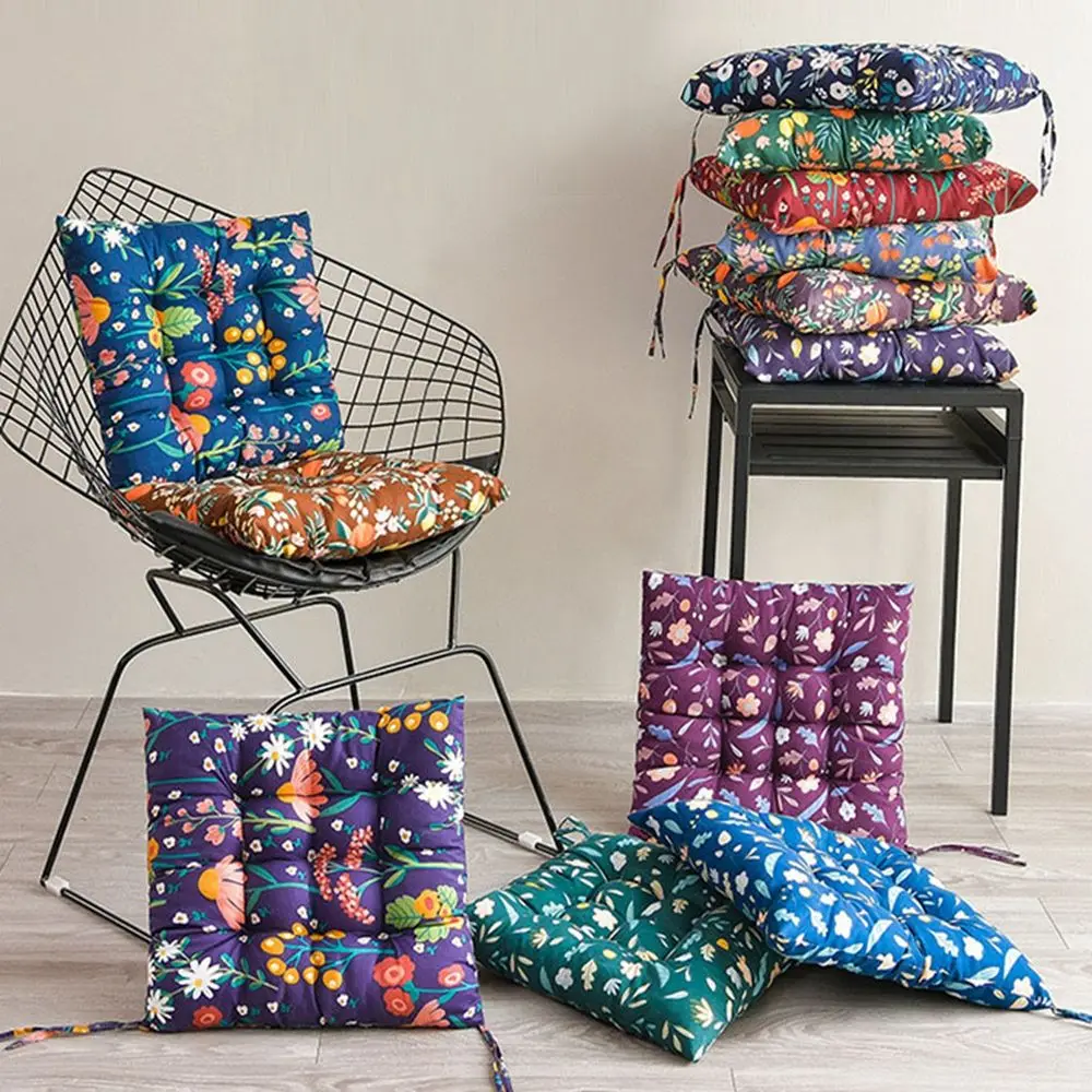 

Computer Cartoon Seat Pad Cotton Chairs Protective Mat Buttocks Chair Cushion Backrest Pillow Printed Stool Cushions