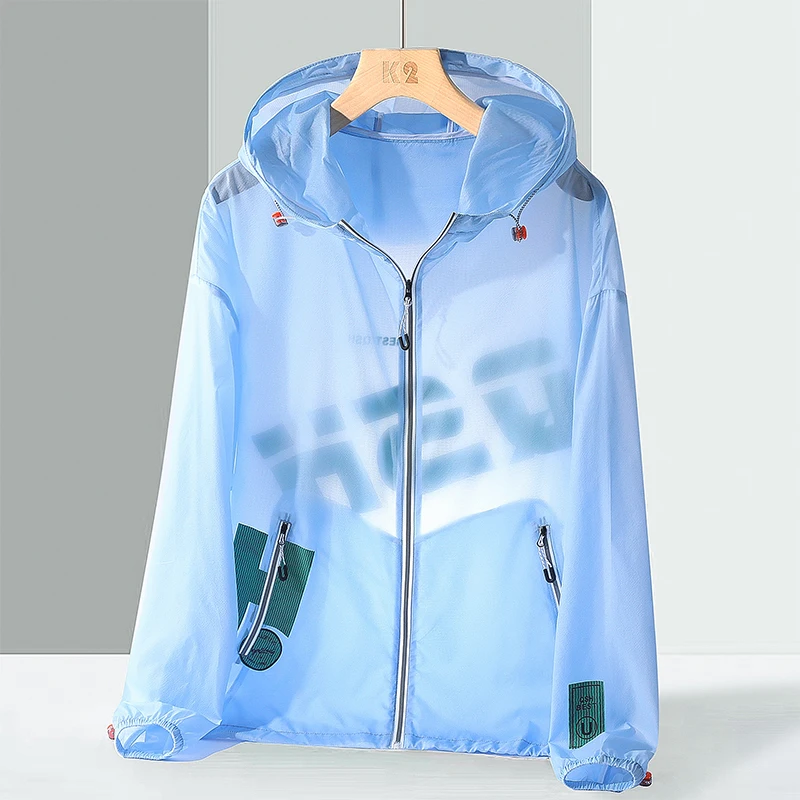 

Летняя Солнцезащитная куртка для мужчин и женщин, Ветровка унисекс с капюшоном, на молнии, тонкая, в спортивном зале, в стиле оверсайз