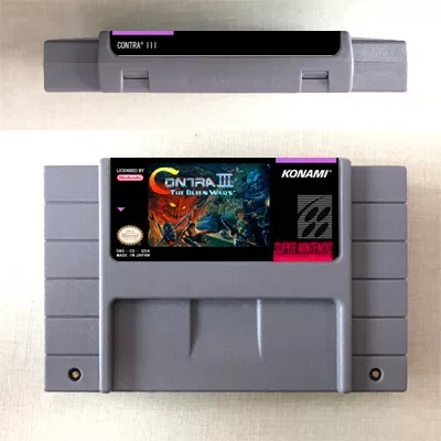 

Contra III The Alien Wars-карта действия для игры US версия на английском языке