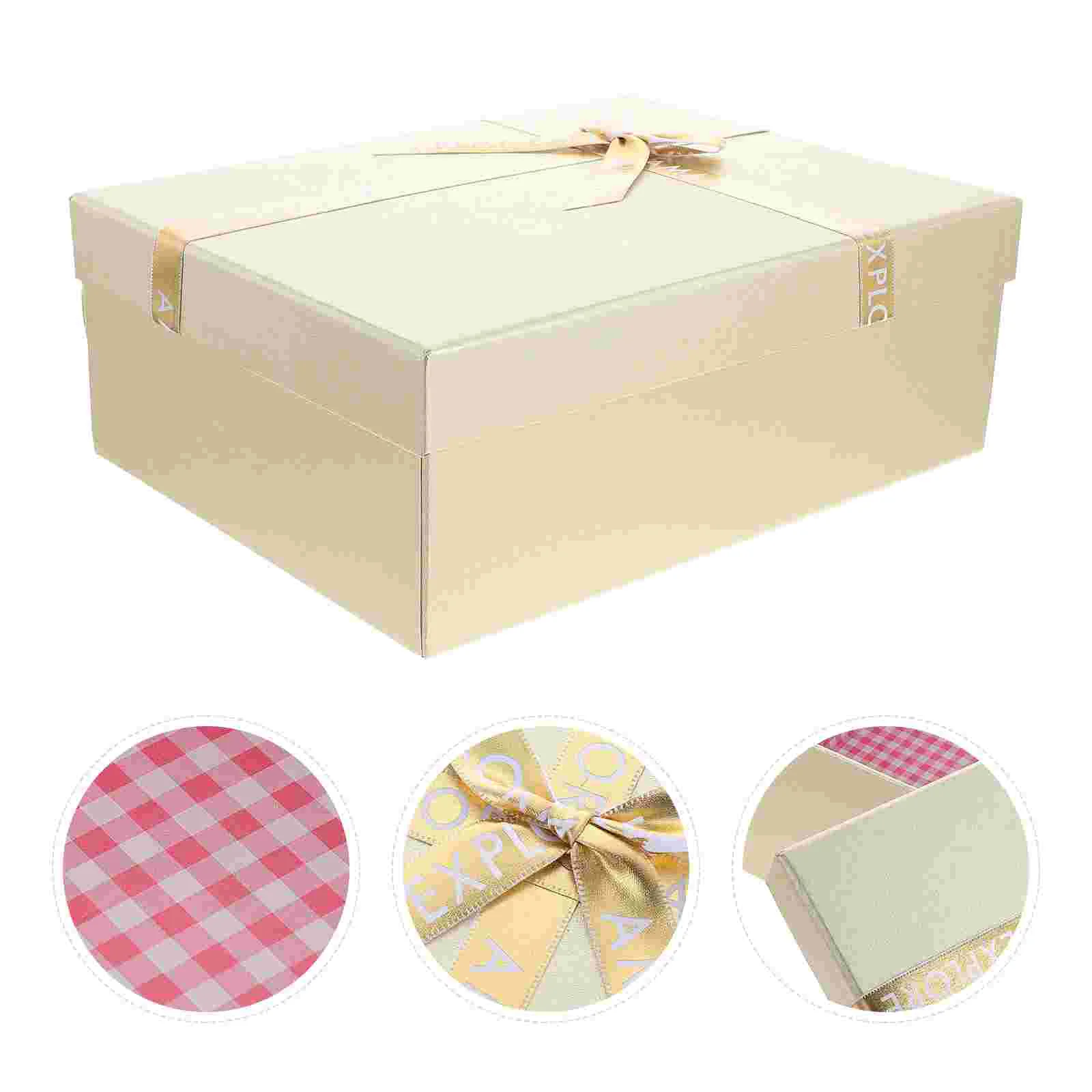 

1pc Birthday Gift Packing Box Bowknot Gift Box Festival Gift Storage Holder