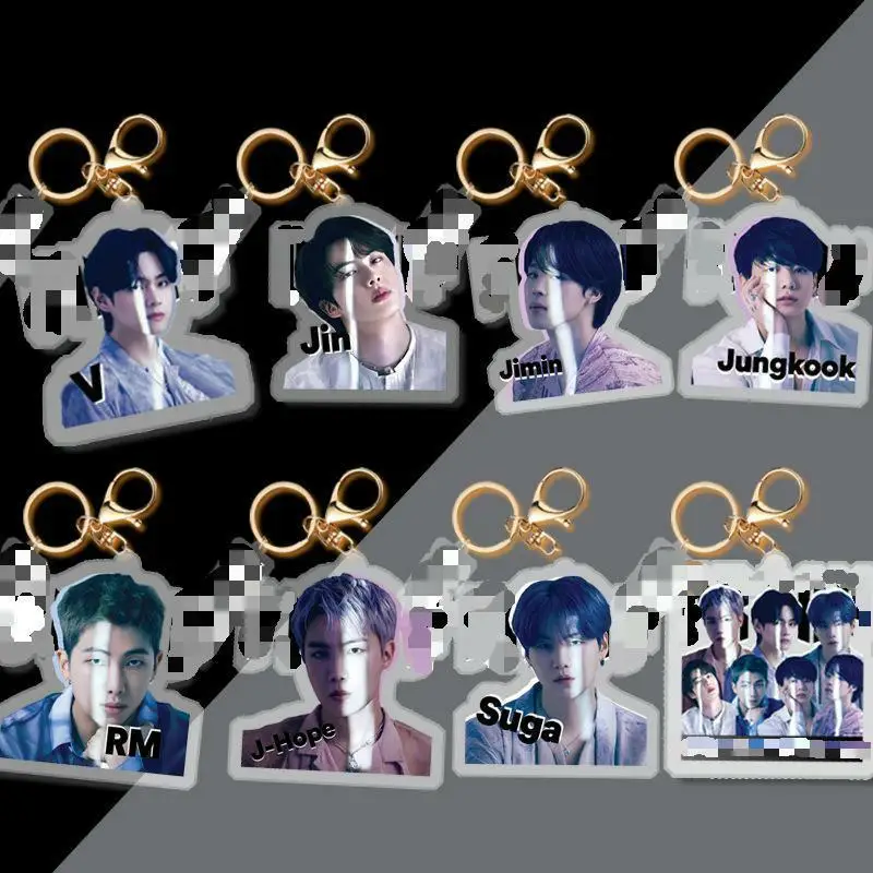 

KPOP bangtan boys New Album Proof Acrylic Doll Keychain Accessories Backpack Decorative Pendant Jewelry Gifts JIMIN SUGA JIN JK