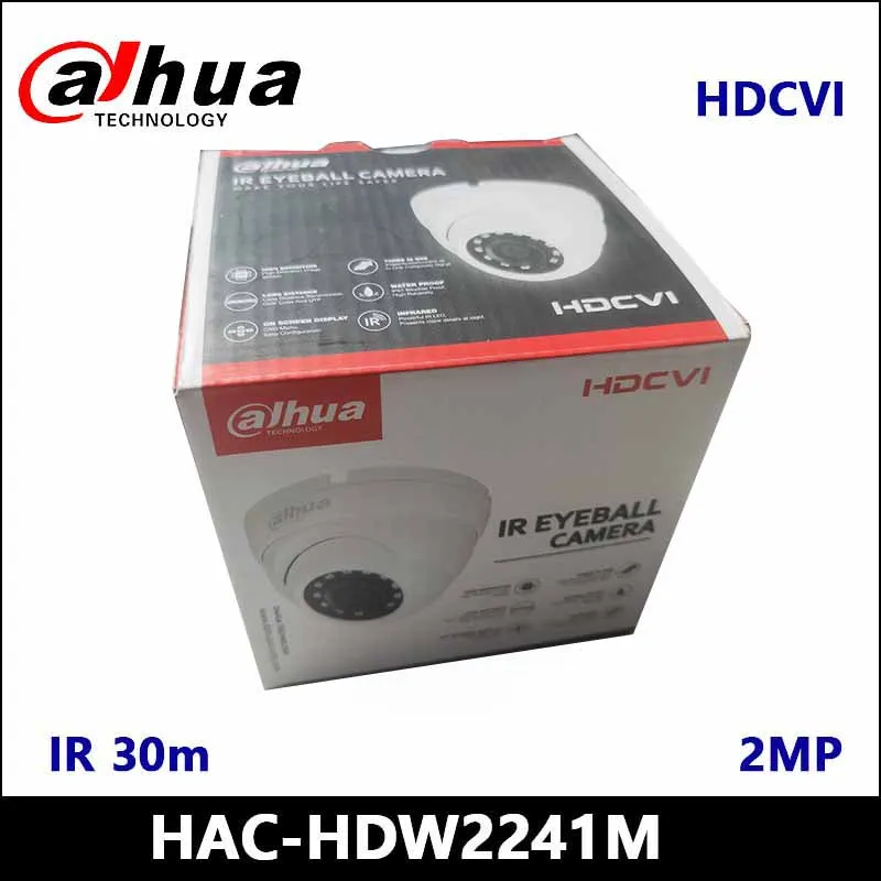 

Dahua HAC-HDW2241M 2MP Starlight HDCVI IR Eyeball Camera Audio in interface CCTV Camera