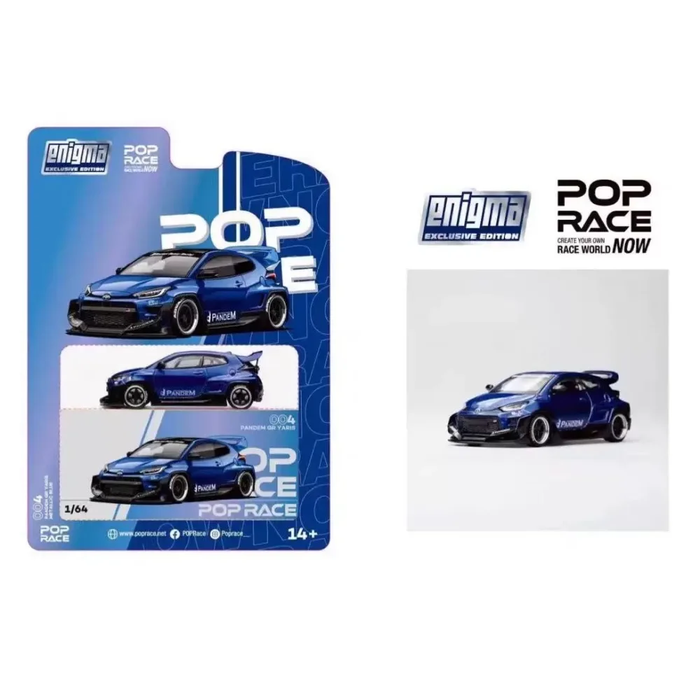 Модель автомобиля из сплава POPRace 1:64 X Enigma 003 Mazda Rx7 RE Amemiya Toyota GR Yaris Pandem SKYLINE GT-R V8 DRIFT