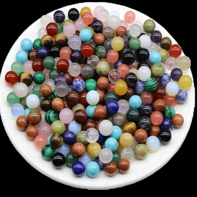 20 шт. натуральные минеральные камни кристальная Сфера тигровый глаз шарики Агаты