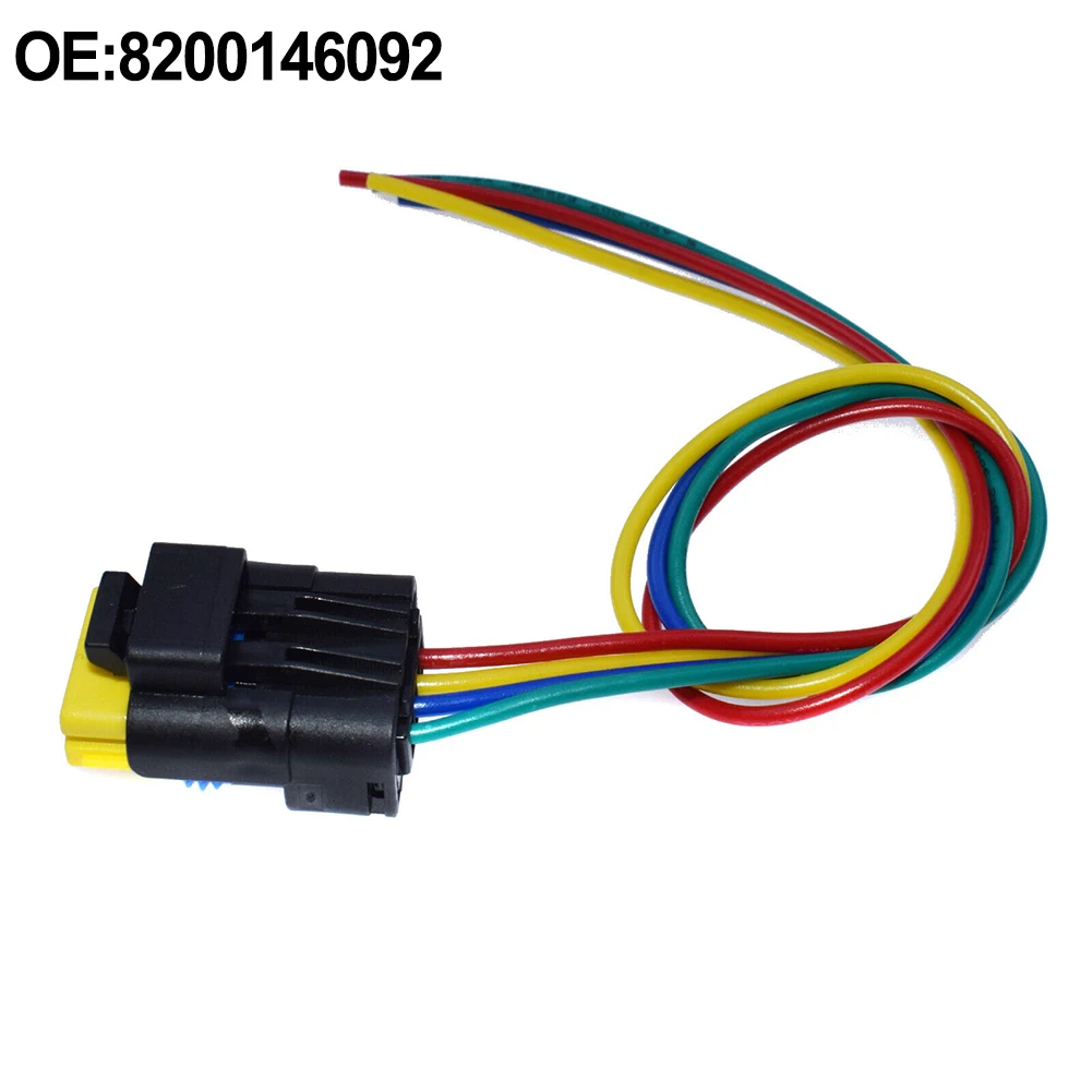 

1pc 8200146092 Fuel Pump Plug Harness 4-pin Connector Plastic ABS Material For Renault Peugeot Electrical Equipment Supplies