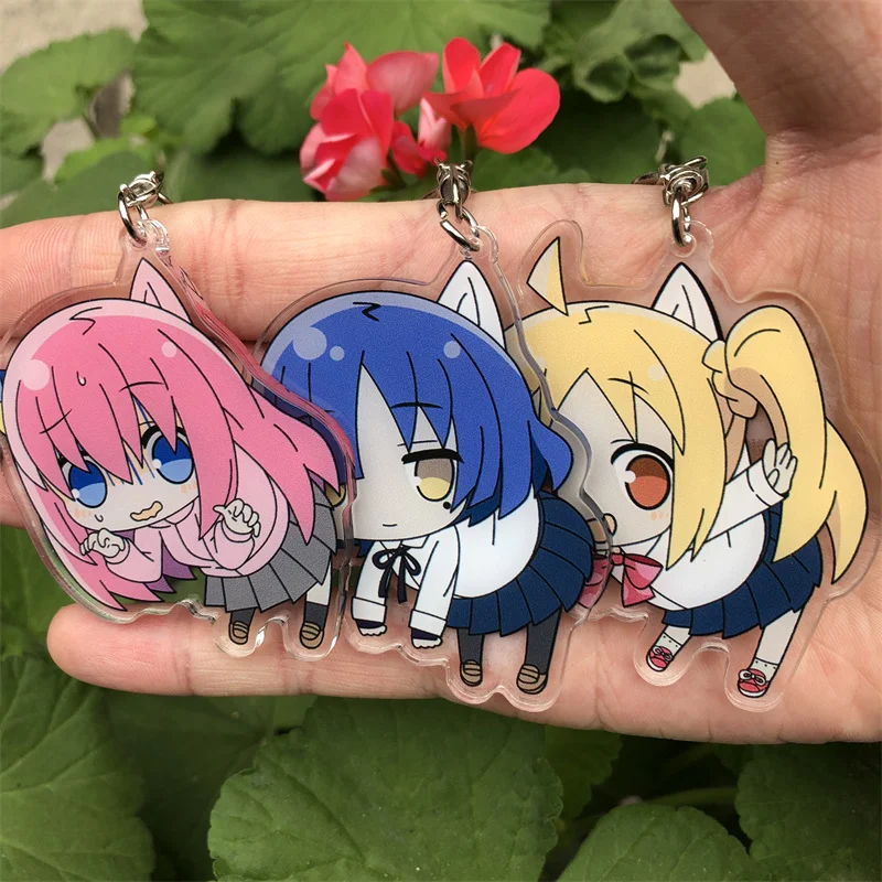 

Anime BOCCHI THE ROCK Gotoh Hitori Cosplay Keychain Accessories Key Chain Pendant Cartoon Badge