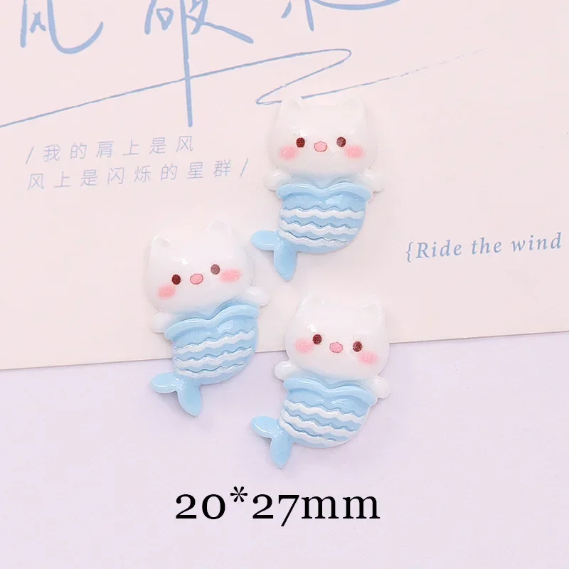 5 шт. декоративные подвески из смолы с рисунком медведя русалки