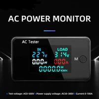 kws ac305 dual voltage voltmeter 6 in 1 ac wattmeter 50 300v 0 100a digital ampermeter electric meter power detector