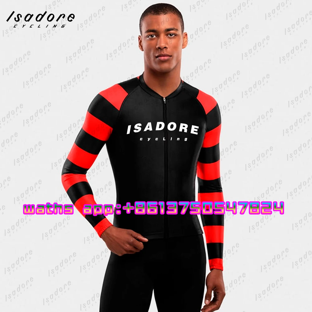 

Мужской велосипедный комбинезон isжает Cyling для триатлона, трико с длинными рукавами, велосипедный костюм, одежда для велоспорта 2023