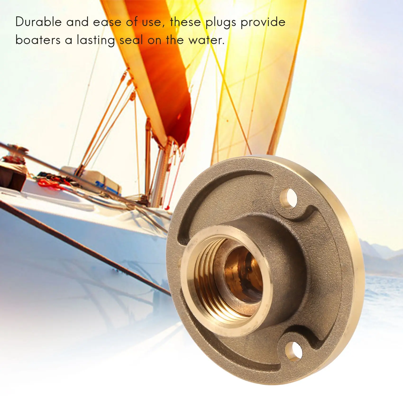 Латунная сливная пробка бронзовая жаровня морская лодка яхта винтовая 1-дюймовое