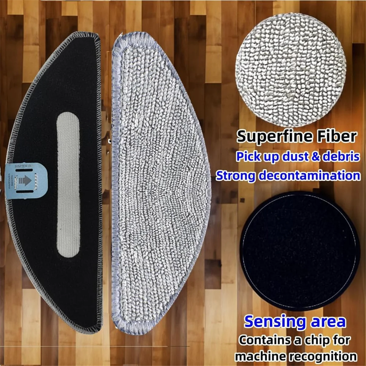 Replace Kit for Combo I5 I5+ J5 J5+ Dual Multi-Surface Rubber Brushes Filters Mop Pads Side Brushe
