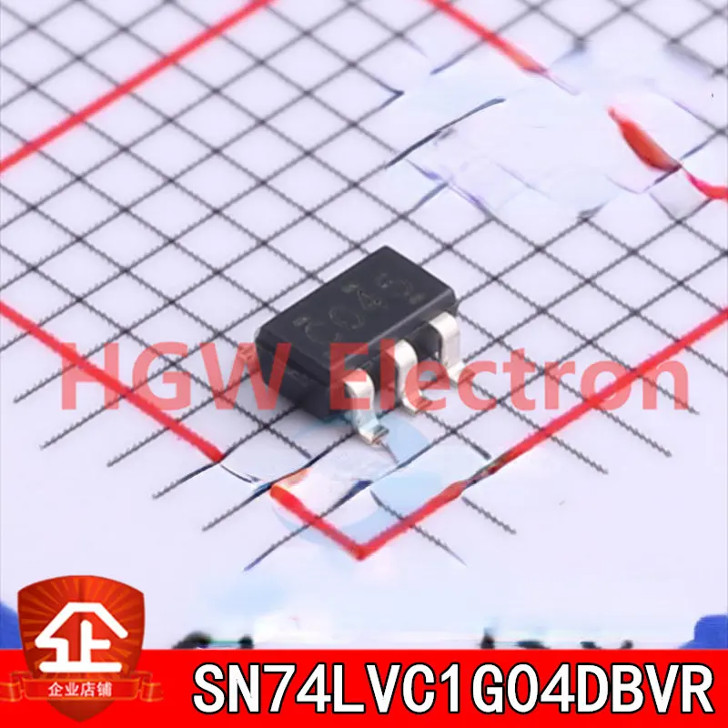 Новое и оригинальное SN74LVC1G04DBVR SOT23-5 трафаретная печать: C045 однофазный инверторный логический чип SN74LVC1G04DBV SOT23-5 C045, 20 шт.