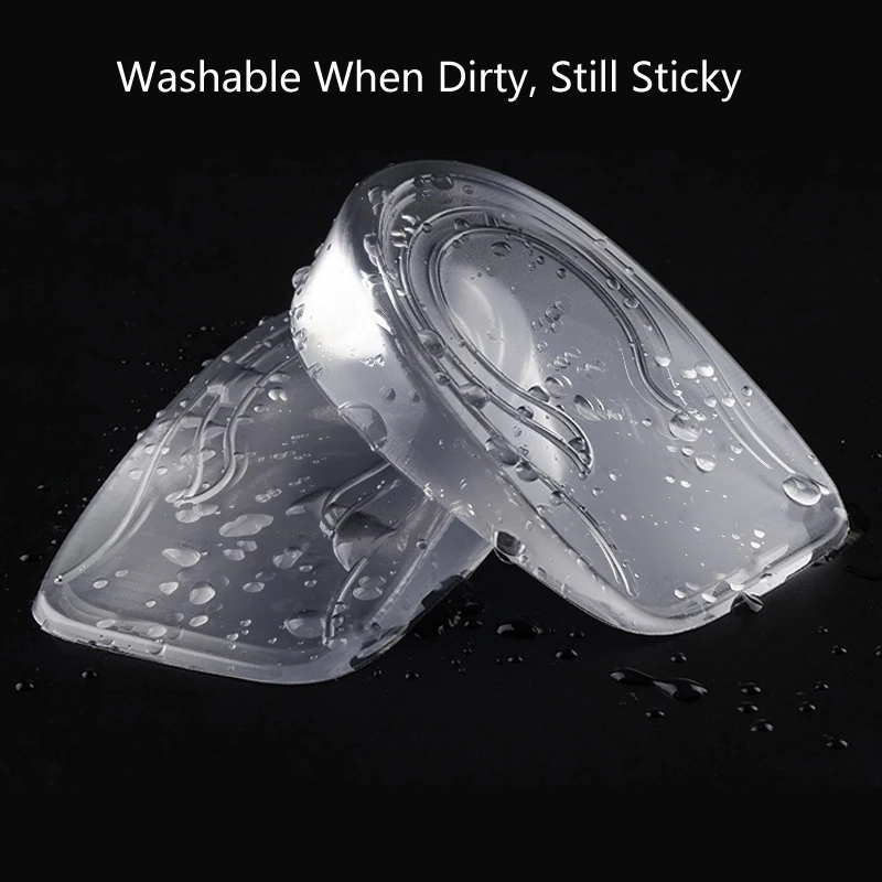 Height Increase Half Insoles for Shoes Men Heel Lift Inserts Silicone Gel Heightening Shoe Insole for Women Sneakers Foot Pads
