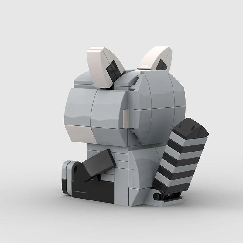 Набор строительных блоков MOC с милыми животными енот сделай сам Обучающие