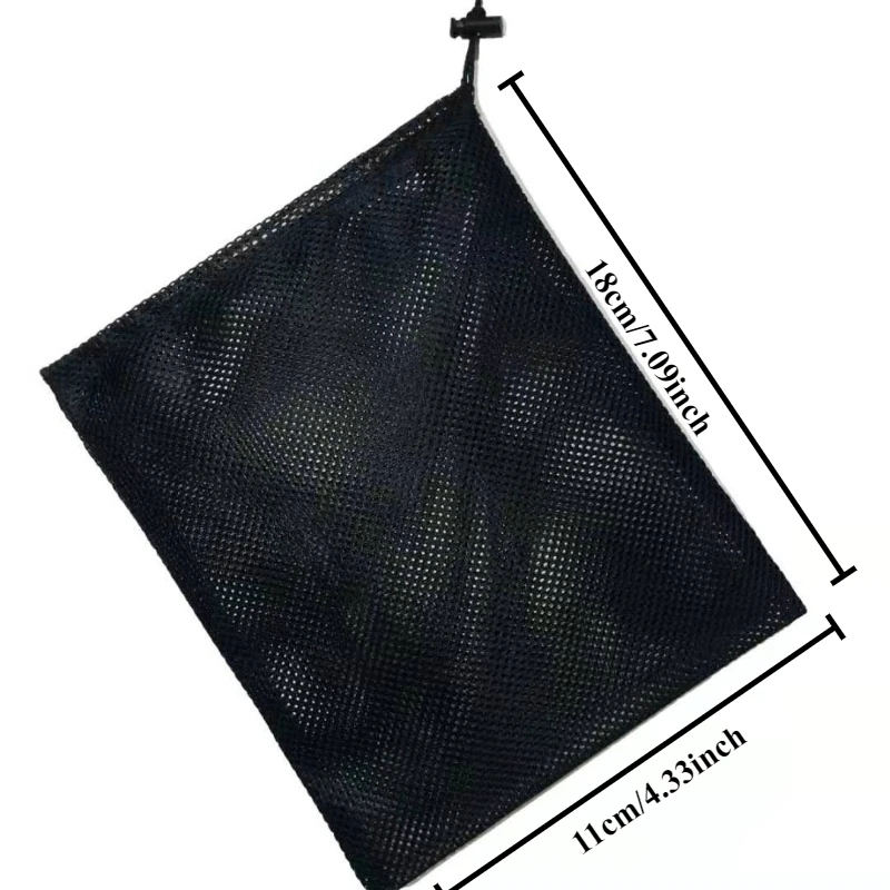 Черно-белая прочная сетчатая сумка на шнурке для хранения, для путешествий, активного отдыха, сумка для белья, сетчатая сумка