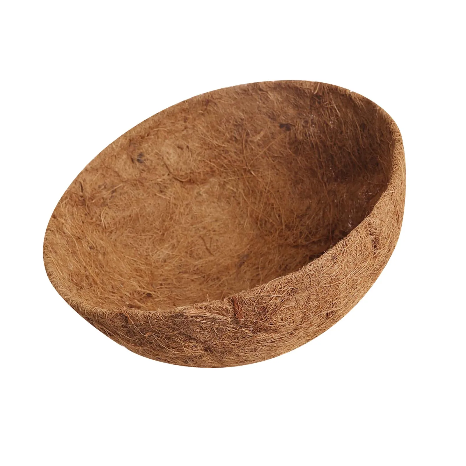 

Round Coconut Liner Basket Natural Coco Liner Replacement Natural Flower Pot Coconut Palm Mat Hangings Flower Basket For Outdoor