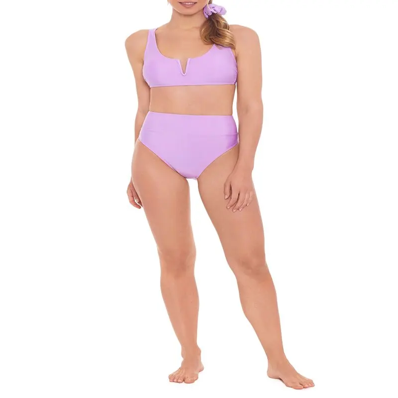 

Купальные костюмы для женщин, детский купальный костюм с широкими лентами и высокой талией