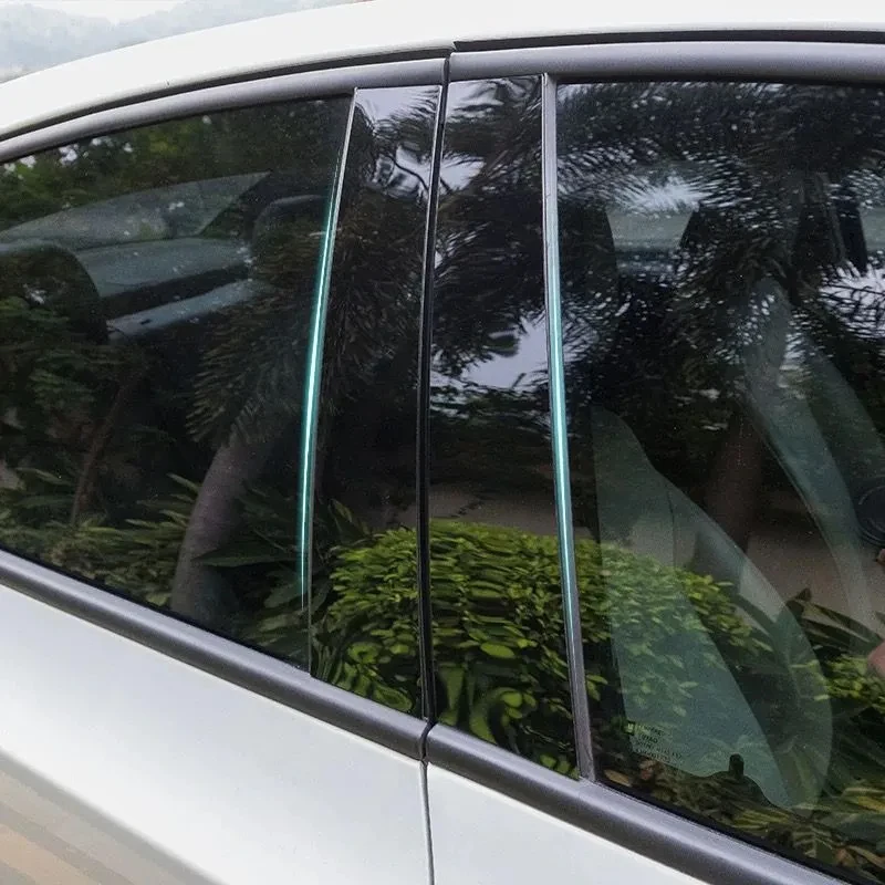 

Декоративные накладки из поликарбоната на стойки окон автомобиля для Nissan Qashqai 2016-2018 - наклейки на стойки B/C, аксессуары для экстерьера авто 2017
