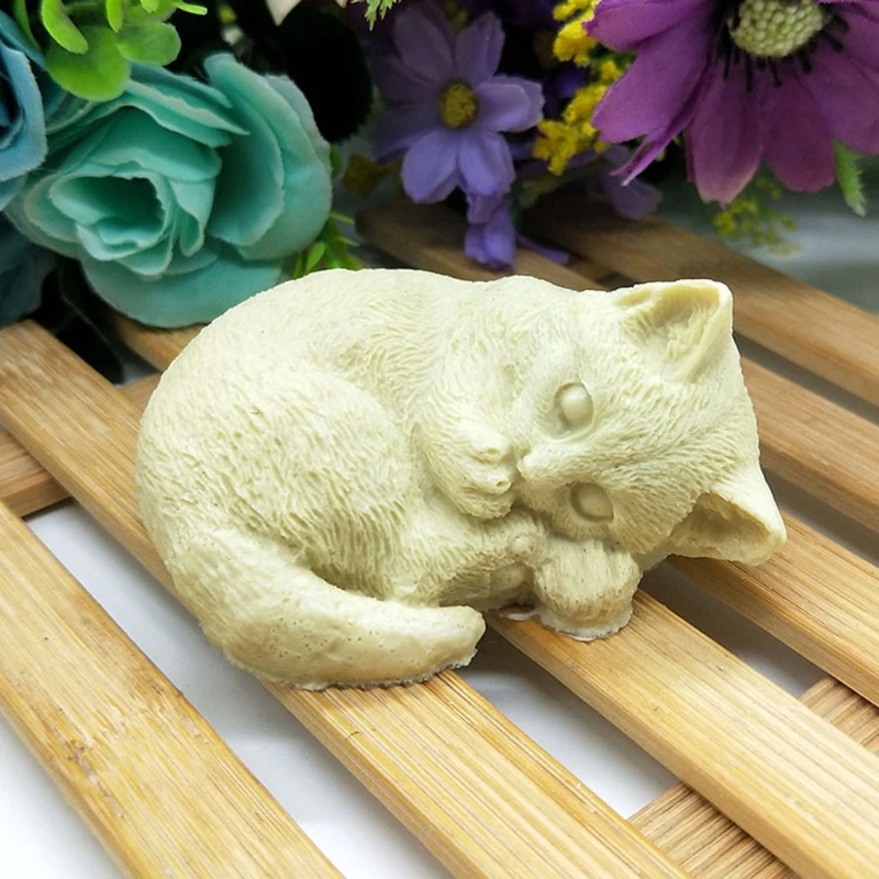 

4XBF Non-toxic for CAT Resin Ornament Mould Gifts to your Classmates Family and Frien
