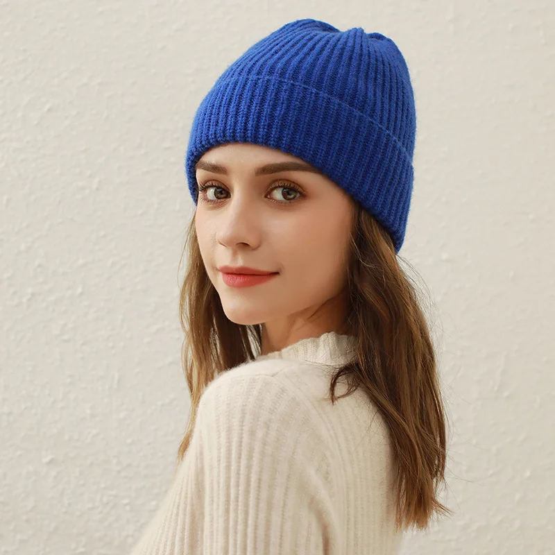 

Beanie Hats for Women Slouchy Winter Hats Stretchy Soft Cuffed Protect Hairstyle Warm Knit Thermal Windproof Plain Ski Skull Cap