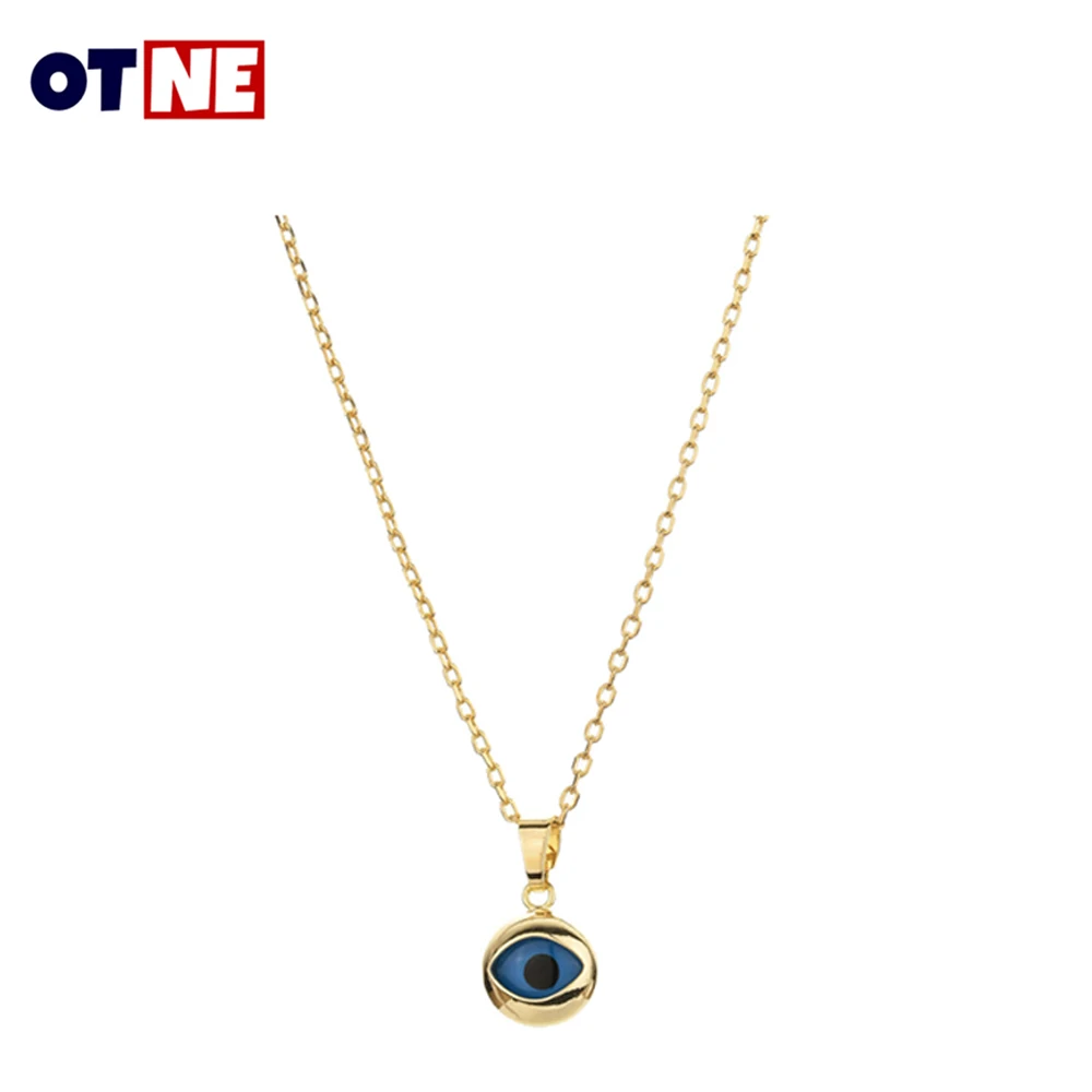 

Classic Evil Eye Necklace Women Accessories Gold Plated Necklace Pendant Charm Korean Fashion Women Jewelry Accessories