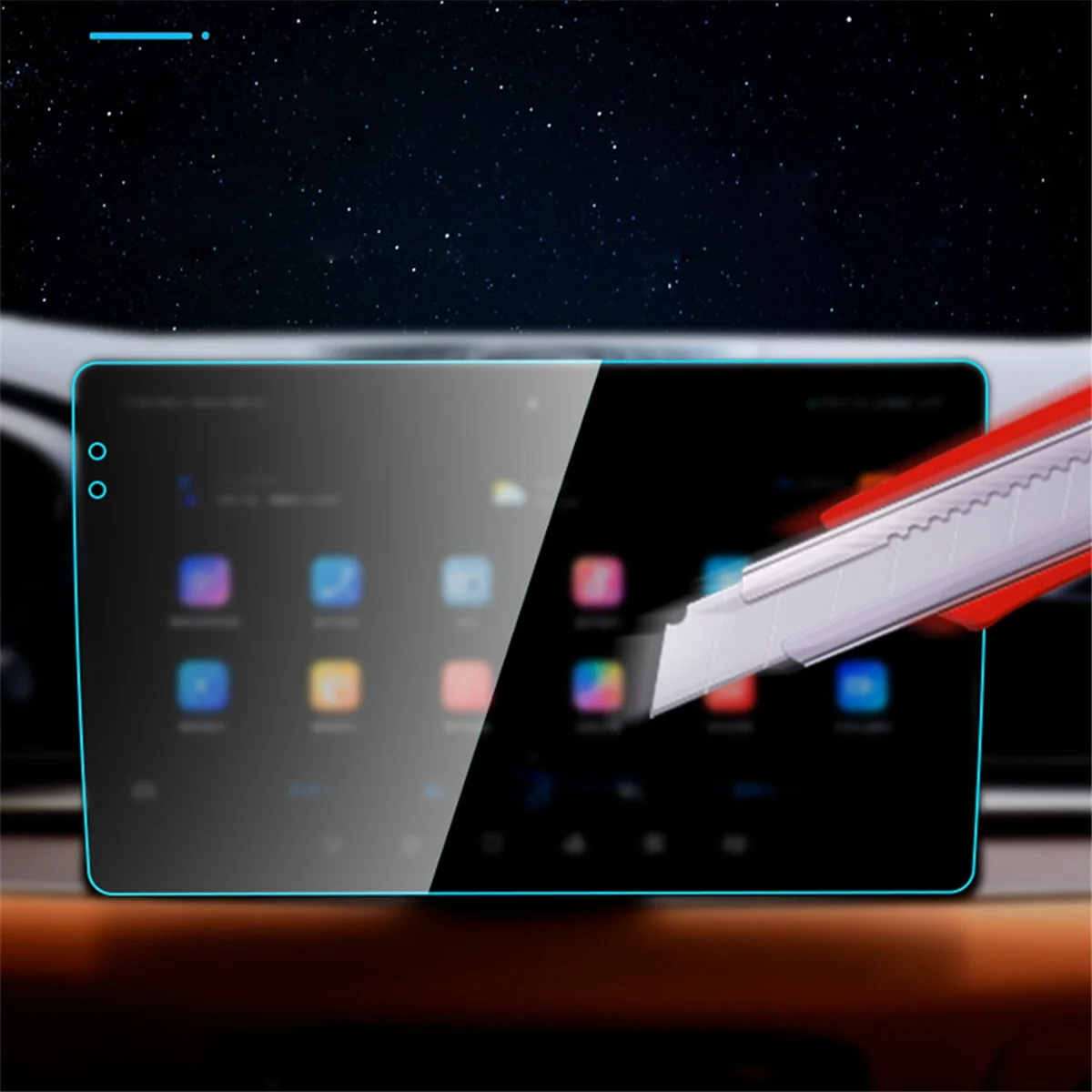 Полностью прозрачная 2 5-дюймовая Защитная пленка с прямым отверстием подходит