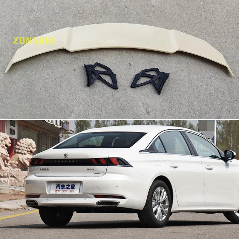 

Используется для 2019-2022 Peugeot 508 спойлер авто седан комплект аксессуаров для корпуса заднего крыла из АБС-пластика