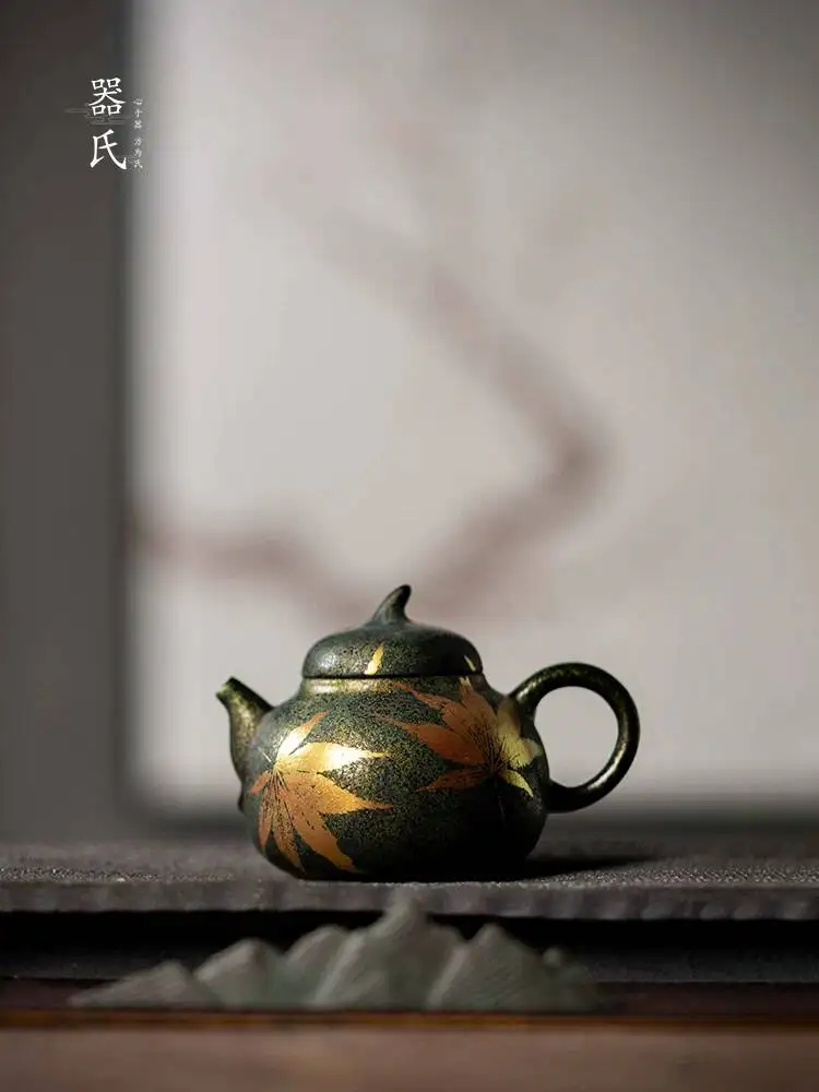 Фото Чайник Qishi Green Tea Maple Blossom для домашнего использования, специальный чайник для чаев Да Хун Пао, Сяо Цин Гань и Пуэр. №4