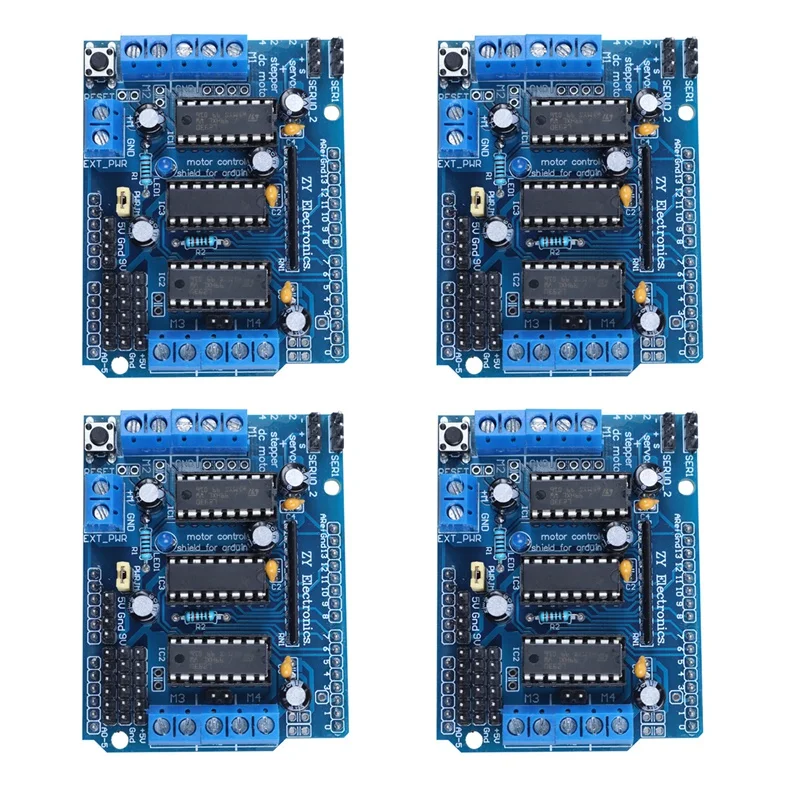 

4PCS L293dmotor Control Multifunction Motor Drive Expansion Board Motor Drive Motor Board
