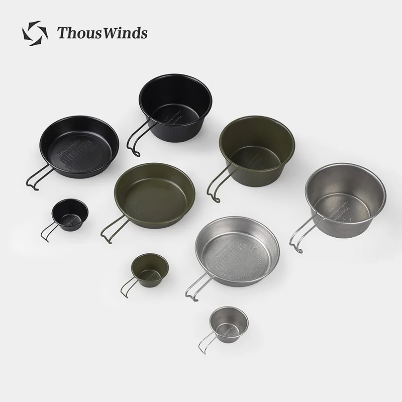 

Thous Winds Sierra Cup For Outdoor Camping Pinic With Folding Handle Tableware 40ml 280ml 450ml Can Be Carried Out Easily