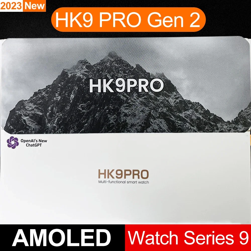 

Смарт-часы HK9 Pro Gen 2 AMOLED, умные часы с компасом, Диагональ экрана 9 дюймов, Смарт-часы PK Hello Watch 3 HK8 Pro Max Ultra для мужчин и женщин